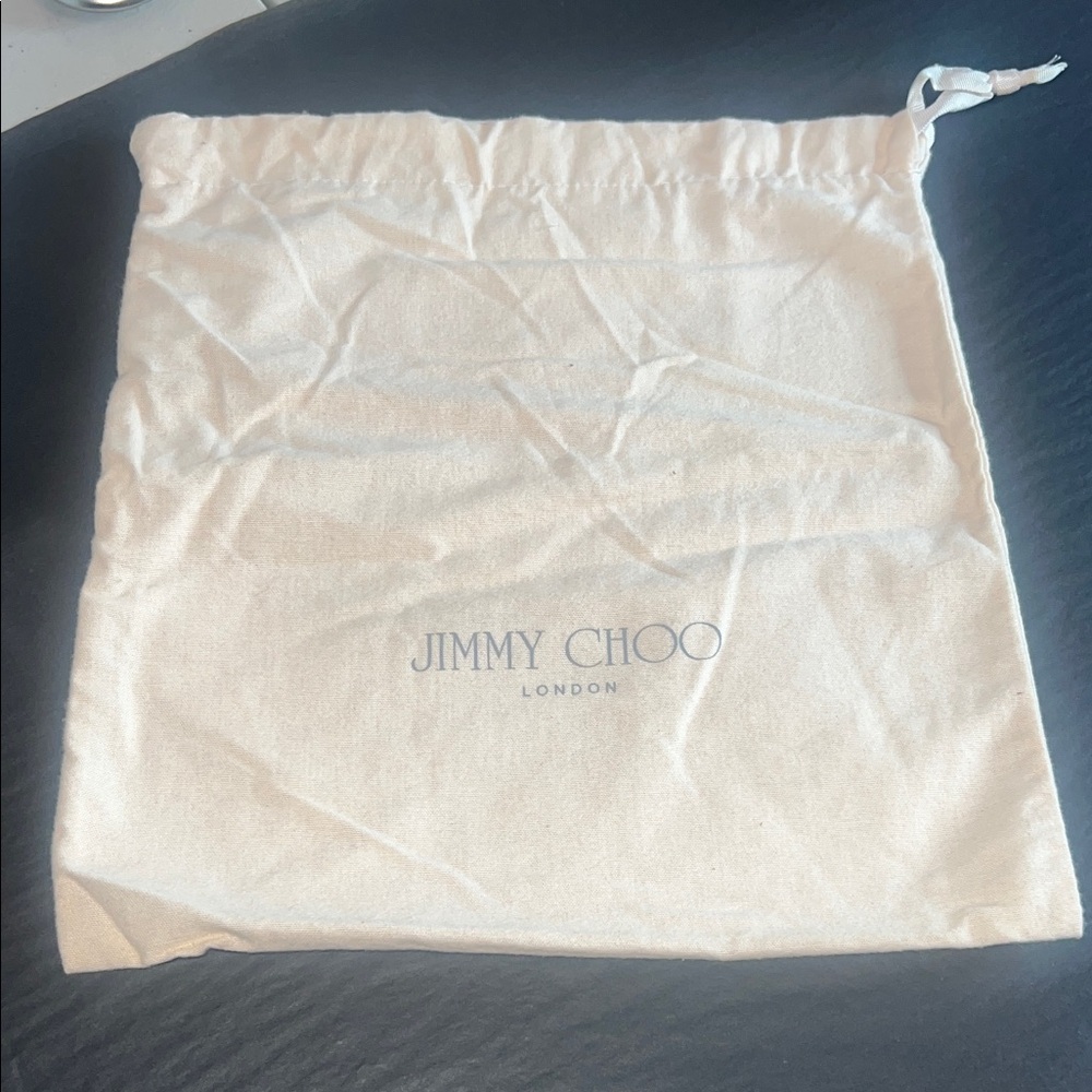 Jimmy Choo Cream Shoe Bag